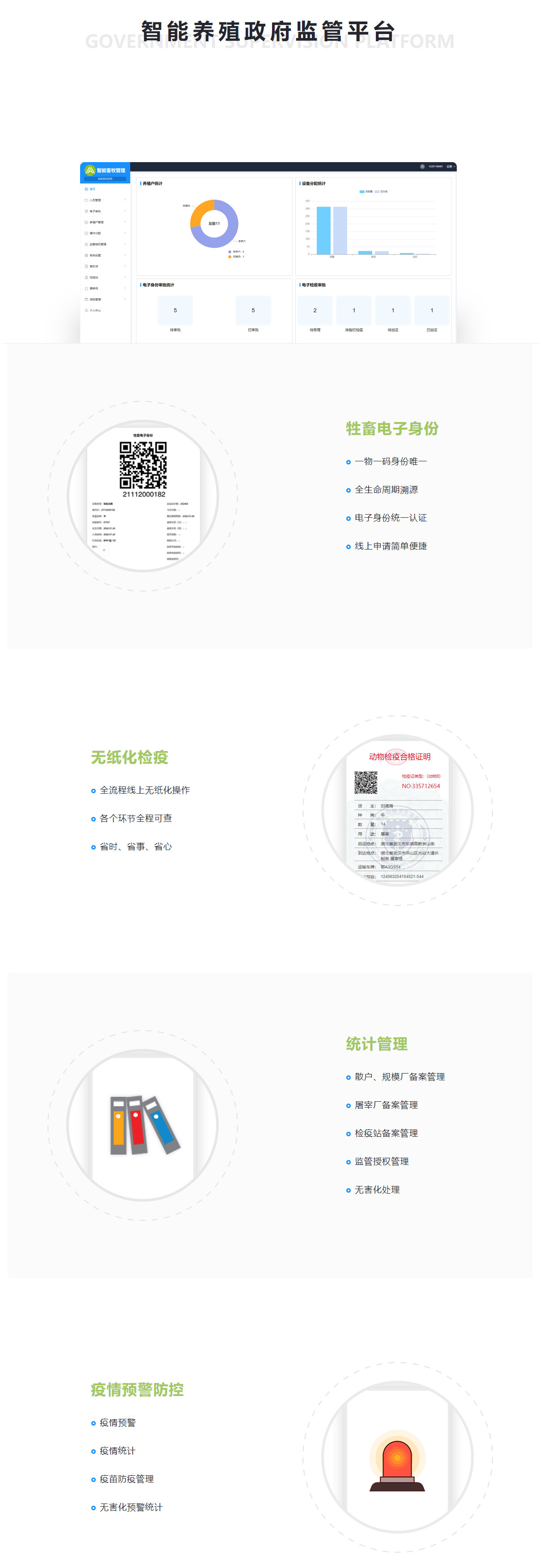 智慧畜牧服务平台政府监管解决方案